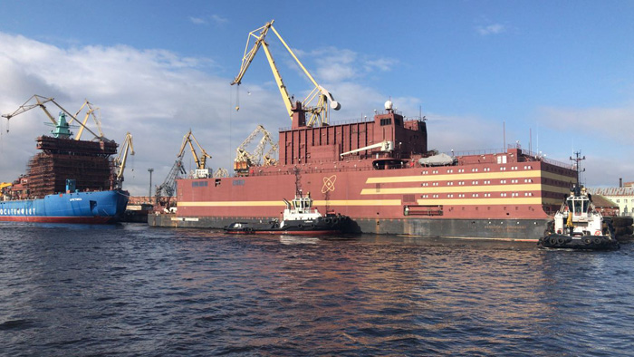 Энергоблок для плавучей АЭС отправился в путь: Санкт-Петербург – Мурманск – Чукотка