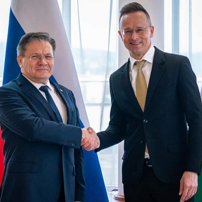ROSATOM head Alexey Likhachev meet Hungary’s minister of foreign affairs and trade Péter Szijjártó  
